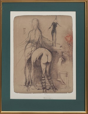Komposition Med Figurer Och Trappa by Bruno BRUNI