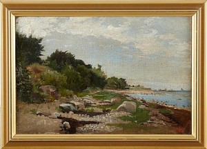 Parti Från Snekkersten Strand by Gotfred RODE