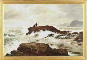 The White Nab-scarborough-yorks by J.a.c. PETTITT - auction artwork with signature