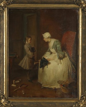 Interiörscen by Erni Von HÜTTENBRENNER - auction artwork with signature