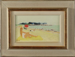 Sur La Plage De Carnac by Jacques EITEL - auction artwork with signature