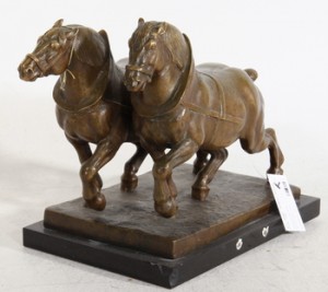 Arbetshästar by Reinhold KÜBART - auction artwork with signature