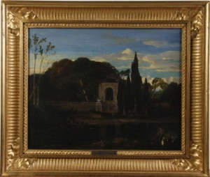 Parklandskap Med Rastade Figurer by Jules Charles ROZIER