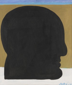 Schwarzer Kopf (ehem. Blauer Kopf) by Horst ANTES