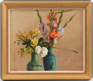 Gladioli by Daniel SPRICK - auction artwork with signature