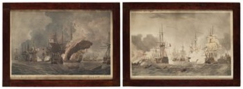 (2) Sjöslag by John William EDY - auction artwork with signature