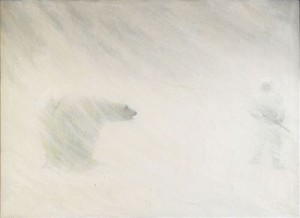 Isbjörnsjakt by Emanuel Aage PETERSEN - auction artwork with signature