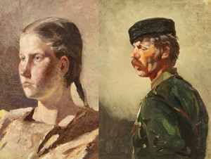 A Pair Of Paintings by Rudolf Feodorovich FRENTZ