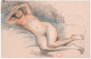 A Reclining Nude by William Albert ABLETT