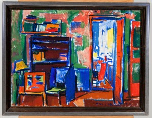 Interiör by Olavi LANU - auction artwork with signature