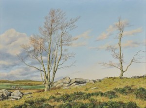 Dartmoor by Geoffrey Campbell BLACK - auction artwork with signature