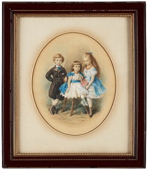 Tre Barn by Wilhelm Amandus BEER - auction artwork with signature