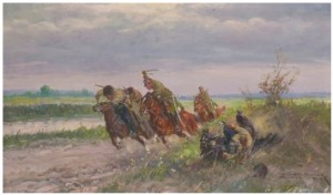 Attack by Leonard WINTEROWSKI - auction artwork with signature