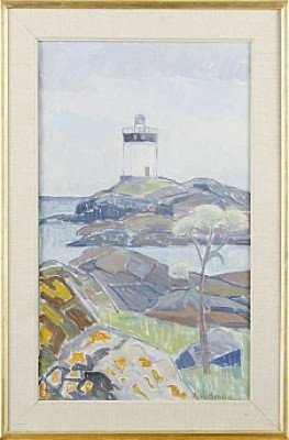 Fyr by Arne BRODIN - auction artwork with signature