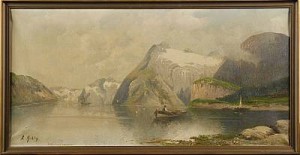 Norskt Fjordlandskap by A. ROHLIG - auction artwork with signature