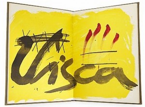 La Clau Del Foc Bok Med 16 Färglitografier (komplett) by Antoni TAPIES