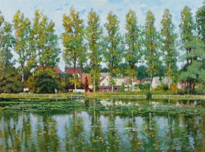 Automne Dans Les Hortillonnages à Amiens by Maurice LEMAITRE - auction artwork with signature
