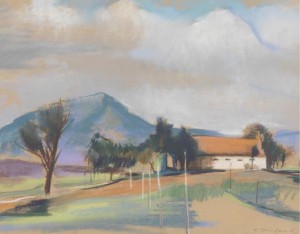 Landscape With A Mountain In The Background by Karl Josef GUNSAM