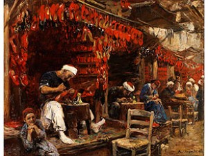 Im Orientalischen Schuhmacher-basar by Paul Friedrich MEYERHEIM - auction artwork with signature