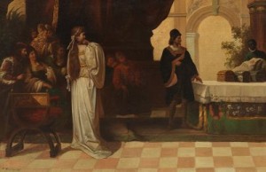 Portia And The Three Boxes by Jules Arsène GARNIER - auction artwork with signature