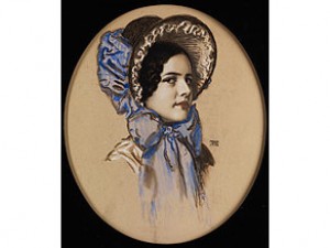Portrait Der Tochter Mary by Franz Von STUCK - auction artwork with signature
