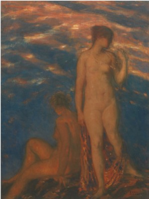 Two Figures by Carl Von MARR
