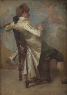 The Painter by Charles BARGUE - auction artwork with signature