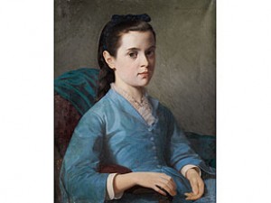 Halbbildnis Eines Nach Rechts Sitzenden Mädchens by Alexandre-Louis LELOIR
