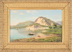 Kustsamhälle by Silvio POMA - auction artwork with signature