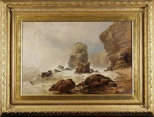 Kustlandskap by George Blackie STICKS - auction artwork with signature