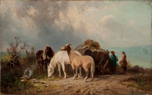 Läger by Albert Jurardus VAN PROOYEN - auction artwork with signature