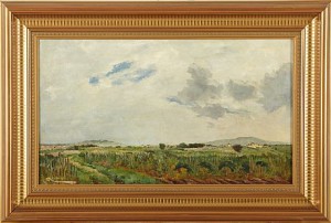 Sommarlandskap by Auguste MOYNIER - auction artwork with signature