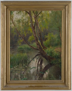 Skogslandskap by Edward Henry MOLYNEUX - auction artwork with signature