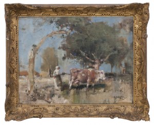 Pastoral by Edward Arthur WALTON - auction artwork with signature