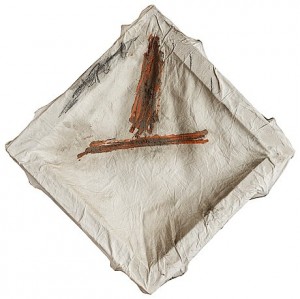 Vermell Damunt Diari by Antoni TAPIES