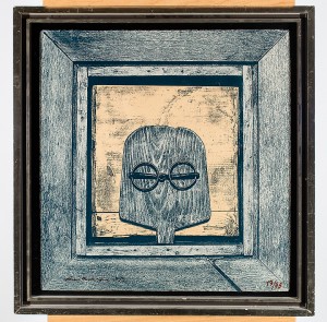 Bröd Spade-självporträtt by Urho KEKKONEN - auction artwork with signature