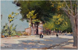 Le Quai De La Ligne à Avignon, Juin 1919 by Charles VIONNET
