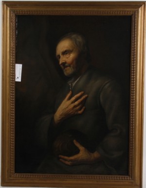 äldre Man by Balthasar DENNER - auction artwork with signature