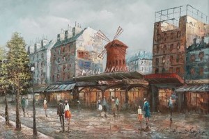 Moulin Rouge by Henri ROYER - auction artwork with signature