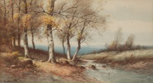 Forest Stream by George Ernest COLBY - auction artwork with signature