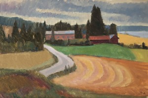 Summer Landscape From Jaala by Onni OJA