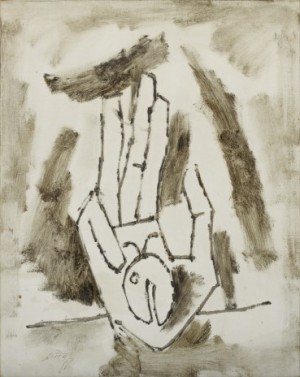 Hand by Maqbool Fida HUSAIN - auction artwork with signature