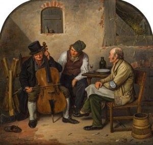 Music-making Company by Eduard Karl Gustav PISTORIUS - auction artwork with signature