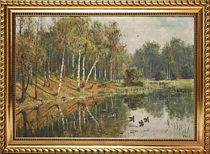 Strandmotiv by Emil RIECK - auction artwork with signature
