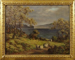 Listsheep On Marsden Cliffs by Joseph Dixon CLARK