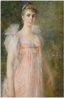 Porträtt Av Ung Dam I Rosa Klänning by Elisabeth KEYSER