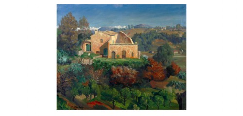 Italienskt Landskap by Carl STENBERG