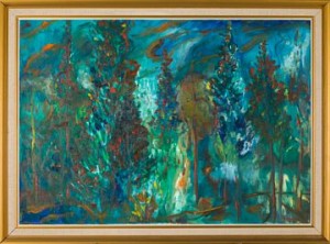 Skogsinteriør by John O. THØRRISEN - auction artwork with signature