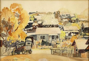 A Town In Autumn by Maurice George LOGAN