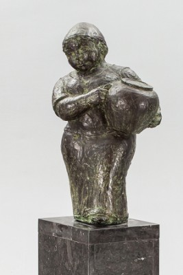 Lille Kone Med Krukke by Adam ‘Adam F’ FISCHER - auction artwork with signature
